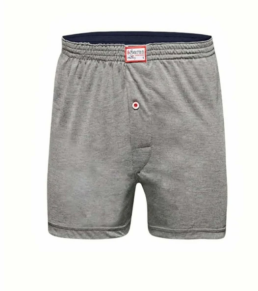 Saran Erkek Havlu Bel Pamuk'lu Boxer 3104 - 10 Adet  L Gri ürün görseli 1