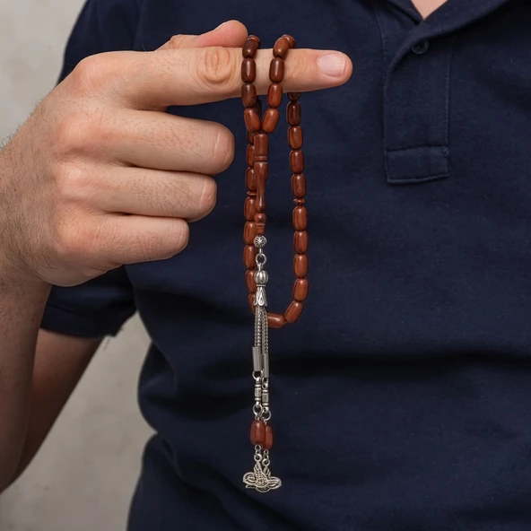 Metal Püsküllü Kuka Ağacı Tesbih - Resim 2