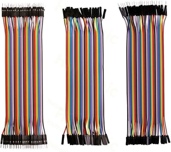20 cm 120’li Dişi-dişi, Erkek-Erkek, Erkek-Dişi Jumper Kablo Seti ürün görseli 1