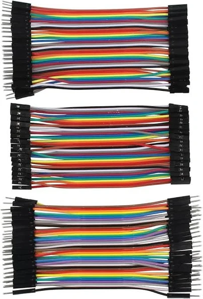 10 cm 120’li Dişi-dişi, Erkek-Erkek, Erkek-Dişi Jumper Kablo Seti ürün görseli 1