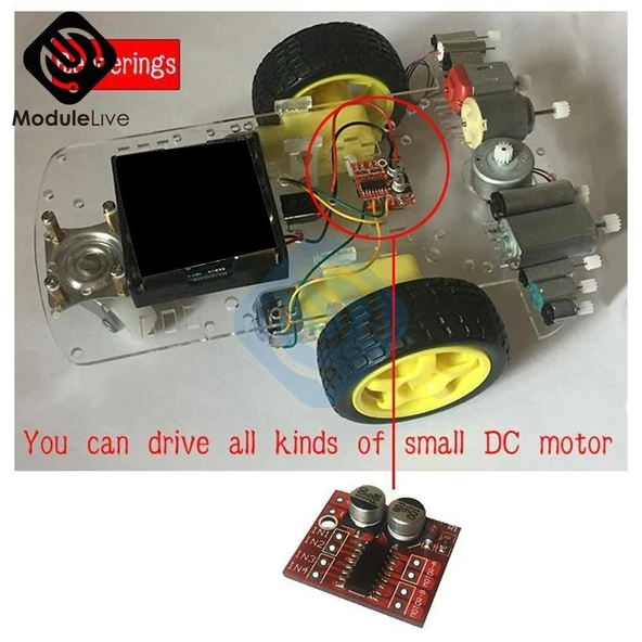 MX1508 DC Motor Sürücü Modülü - Resim 3