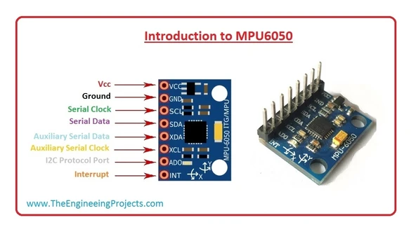 MPU6050 GYRO Sensör (ivme ve açı ölçer) - Resim 2