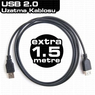 USB Uzatma Kablosu (1,5 Metre) ürün görseli 1