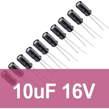 5 adet 10 uF 16V Kondansatör ürün görseli 1