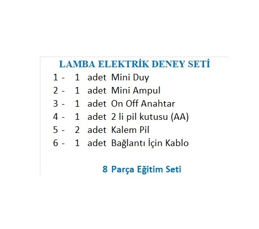 LAMBA ELEKTRİK DENEY SETİ - Resim 2