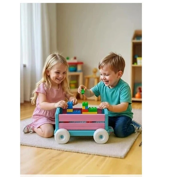 URT046-002 ÇEK ÇEK ARABAM - PEMBE - Resim 2
