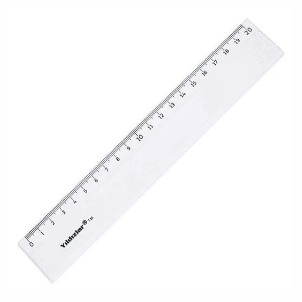 Beş Yıldızlar Standart Cetvel Plastik 20 Cm 004 ürün görseli 1