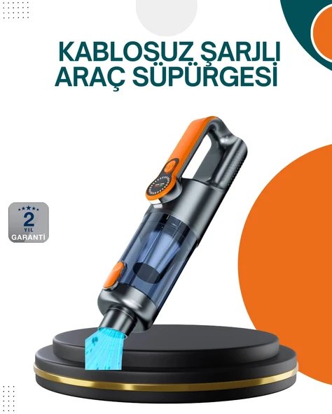 Nevamel® Kablosuz Vakumlu El Süpürgesi Güçlü Performans Çok Amaçlı ürün görseli 1