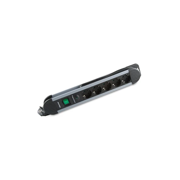 Nevamel® S-LINK Swapp SPGKS05 5 Soket Akım Korumalı Priz 1.5Mt Kablo 900 Joule (Gri) %100 Bakır(1923) ürün görseli 1