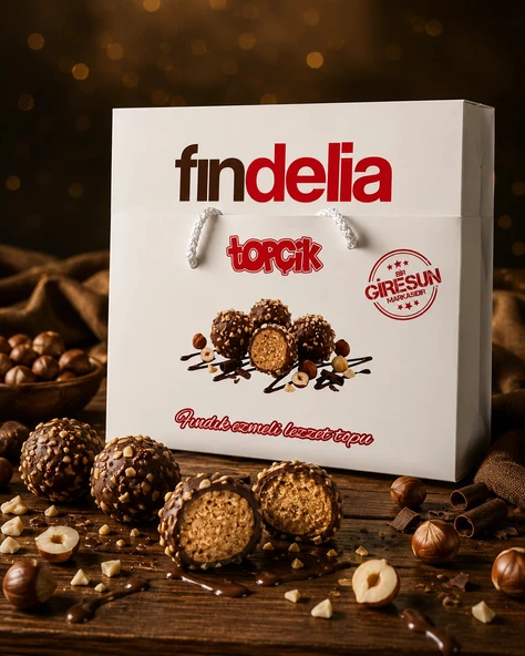 Fındelia Topçik Fındık Ezmeli Fındık Topu (25 Adet) ürün görseli 1