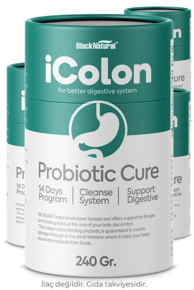 Black Natural 4'lü iColon Probiyotik Macun ürün görseli 1