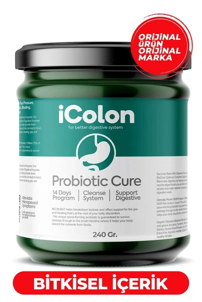 Black Natural Icolon Probiyotik Cure 240 Gr - Resim 4