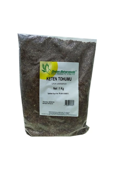 Doğan Baharatçılık Tane Keten Tohumu 1kg Doğal Saf Ekonomik Boy ürün görseli 1