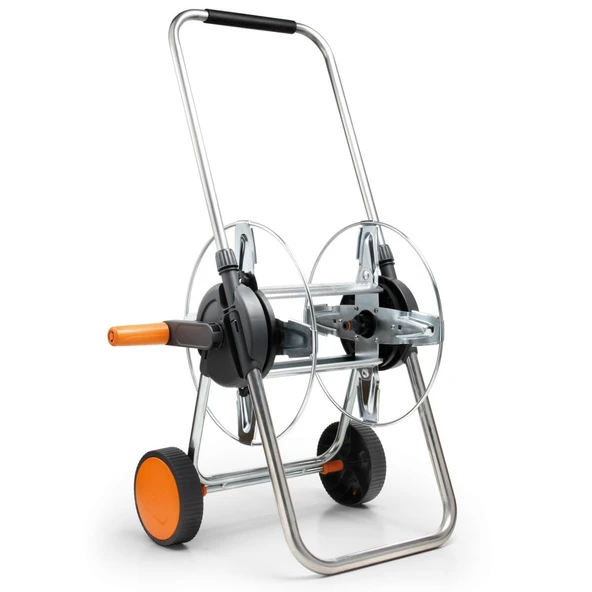 G.F. GF80005787 Hortum Makarası Tekerlekli Metal Teleskopik Kollu Set 60m ürün görseli 1