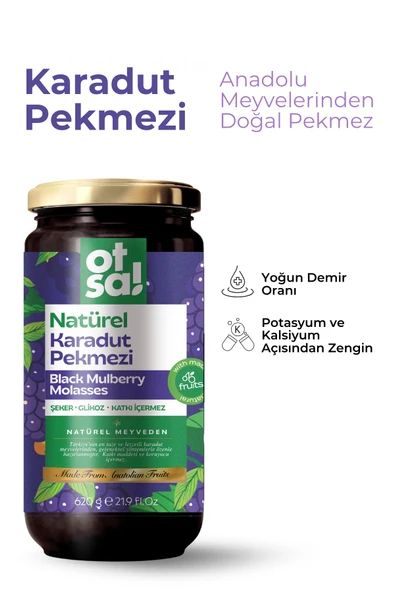 Otsa Natürel Karadut Pekmezi 620g - Resim 2