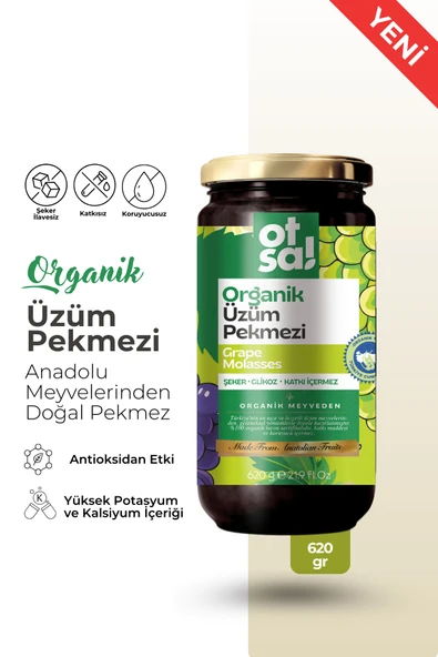 Otsa Organik Üzüm Pekmezi 620g ürün görseli 1