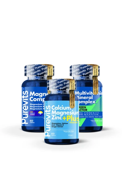 Purevits Günlük Destek Seti – Vitamin, Mineral ve Magnezyum Desteği ürün görseli 1