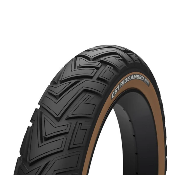 CST Zırhlı Elektrikli Bisiklet Dış Lastik Amber Kahverengi Yanak 20X4.0 Fat Bike Dış Lastik ürün görseli 1