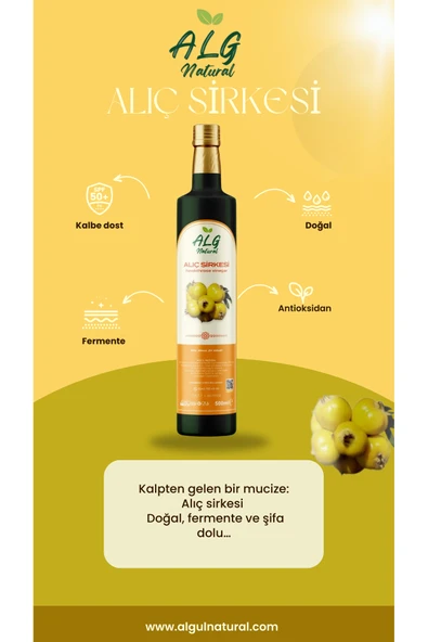 Alg Natural Alıç Sirkesi - Resim 2