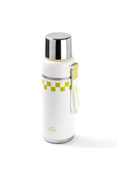 Tantitoni OKADI COLOR RIM BEYAZ PASLANMAZ ÇELİK TERMOS 900ML ürün görseli 1