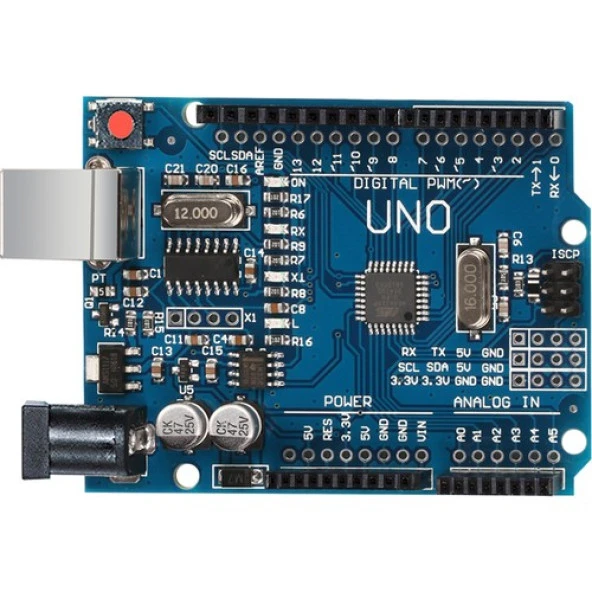 Arduino Uno R3 Klon (Smd) + 40 Pin Header + Usb Kablo ürün görseli 1