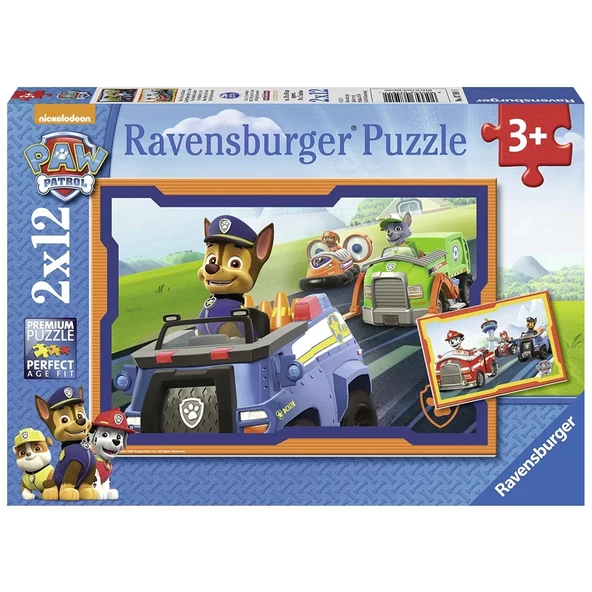 Ravensburger Paw Patrol 2X12 Parça Çocuk Puzzle ürün görseli 1