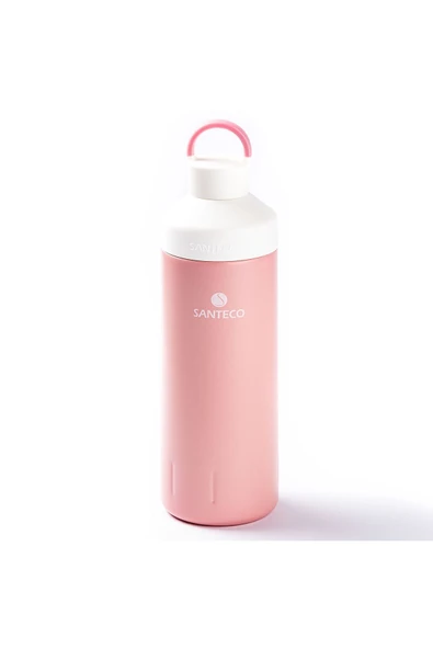 Tantitoni 024-01-PEMBE PASLANMAZ ÇELİK SU ŞİŞESİ 590ML ürün görseli 1