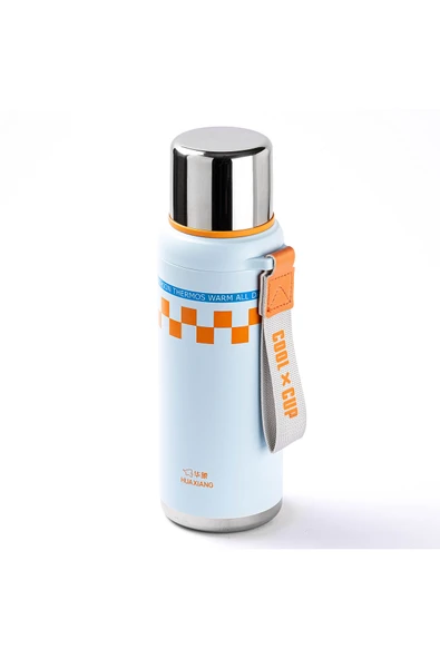 Tantitoni OKADI COLOR RIM MAVİ PASLANMAZ ÇELİK TERMOS 650ML ürün görseli 1