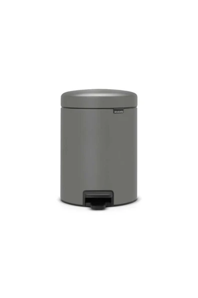 Tantitoni Newıcon Concrete Grey Pedallı Çöp Kutusu 5l ürün görseli 1