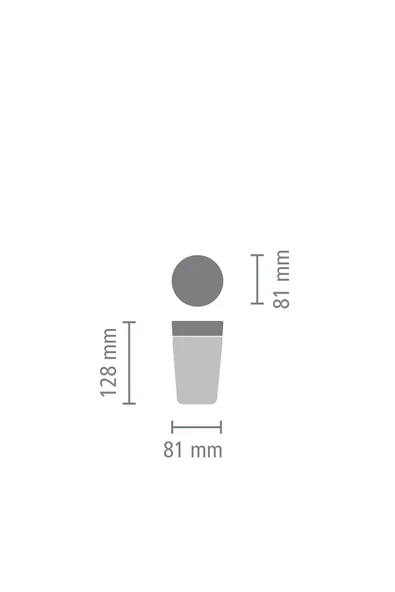Brabantia MAKE & TAKE LIGHT GREY PASLANMAZ ÇELİK TERMOS BARDAK 200ML - Resim 8