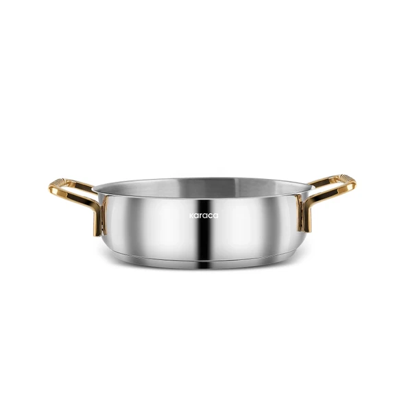 Karaca Maçka Çelik Sahan 20 Cm Gold - Resim 2