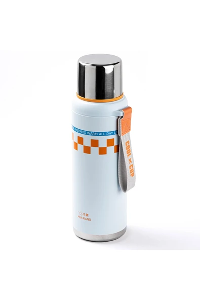 Tantitoni OKADI COLOR RIM MAVİ PASLANMAZ ÇELİK TERMOS 900ML ürün görseli 1