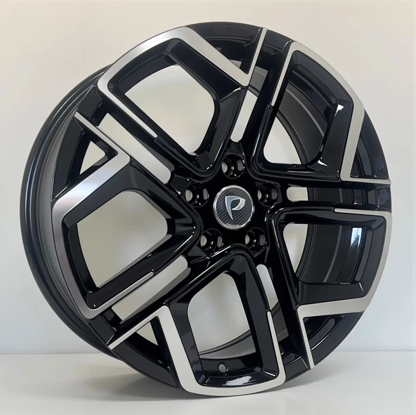 20 ' İNÇ 5X112 TIGUAN TAYRON JANT 8.5 X 20 BKY-1243 5X112 ET40 57.1 BLACK MACHINED XL ürün görseli 1