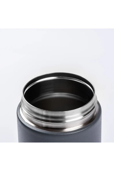 Tantitoni 024-01-GRİ PASLANMAZ ÇELİK SU ŞİŞESİ 590ML - Resim 3
