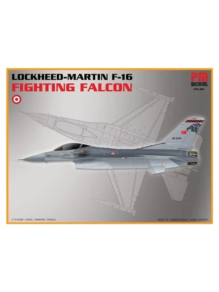 Pm Model Lockheed Martin F-16 Fighting Falcon Pm Model Demonte Plastik Uçak Maket Kiti ürün görseli 1