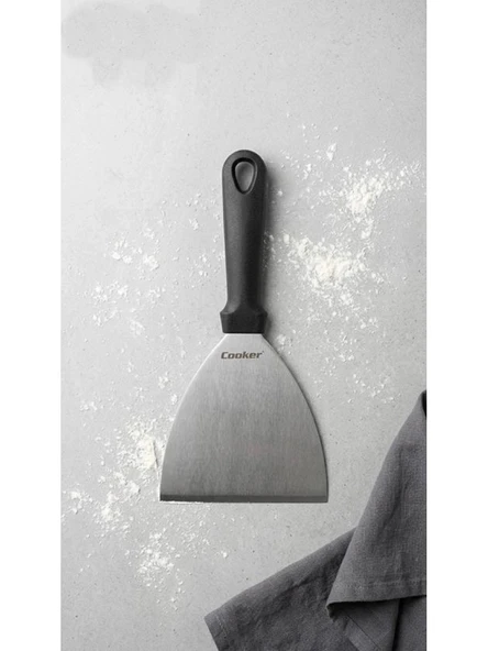 Cooker Çelik Düz Spatula 12x24 cm ürün görseli 1