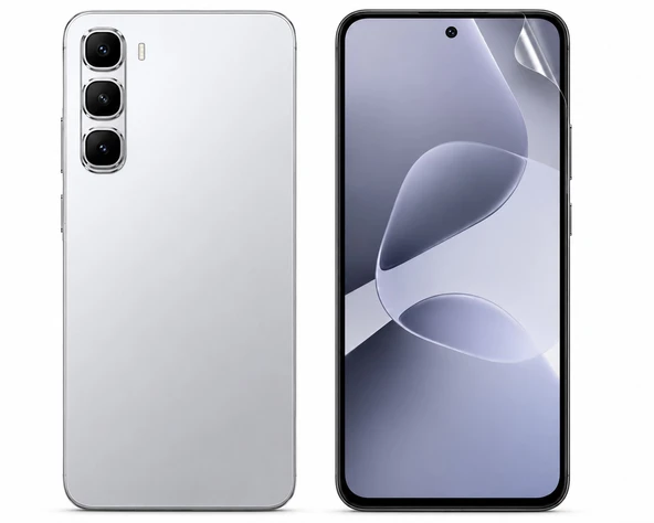 Infinix Hot 60 5G Uyumlu Ön Body Şeffaf Ultra Ekran Koruyucu Nano Jelatin ürün görseli 1