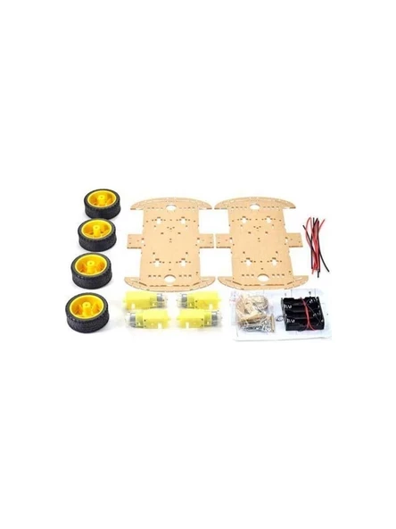 Arduino Robot Araba Platformu 4Wd ürün görseli 1