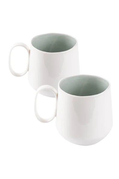 Tantitoni CLASSY MAVİ PORSELEN İKİLİ KUPA SETİ 360ML ürün görseli 1