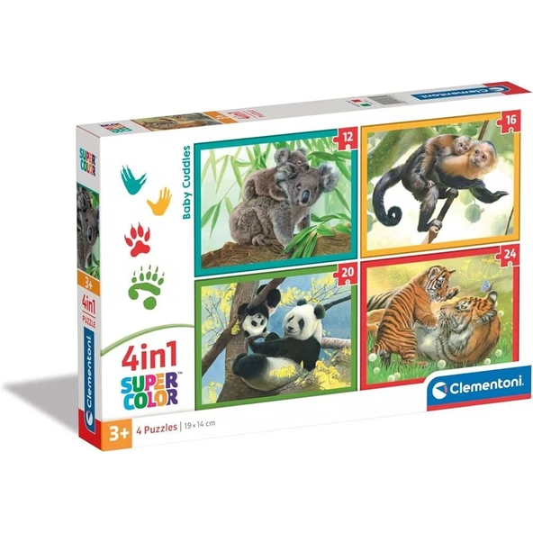 Clementoni Baby Cuddles Puzzle 4 in1 ürün görseli 1