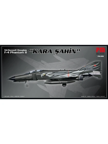 Pm Model F-4 Phantom 2 Kara Şahin PM Model Demonte Plastik Uçak Maket Kiti ürün görseli 1