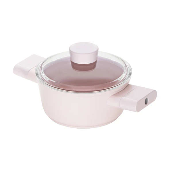 Emsan Swiss Crystal Derin Tencere - Pembe 16 cm ürün görseli 1