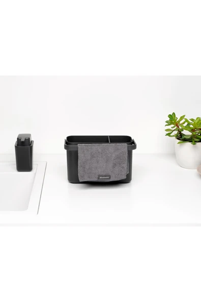 Brabantia SINKSIDE DARK GREY TEZGAH ÜSTÜ TEMİZLİK KUTUSU ürün görseli 1