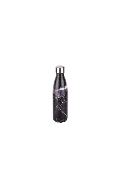 Tantitoni 036-01-SİYAH MERMER DESENLİ PASLANMAZ ÇELİK SU ŞİŞESİ 500ML ürün görseli 1