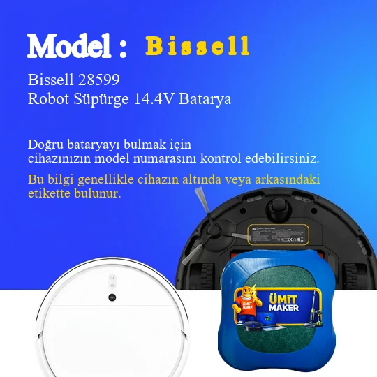 Bissell 28599 Robot Süpürge 3200 mAh Batarya - Resim 2