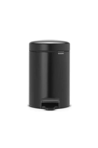 Brabantia Pedallı Çöp Kovası 10 Yıl Garantili Paslanmaz Çelik Newicon3 Lt Matt Black ürün görseli 1