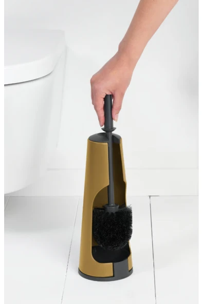 Brabantia BRB-BRA 255182-8710755255182-002-01-RENEW WARM GOLD TUVALET FIRÇASI ürün görseli 1