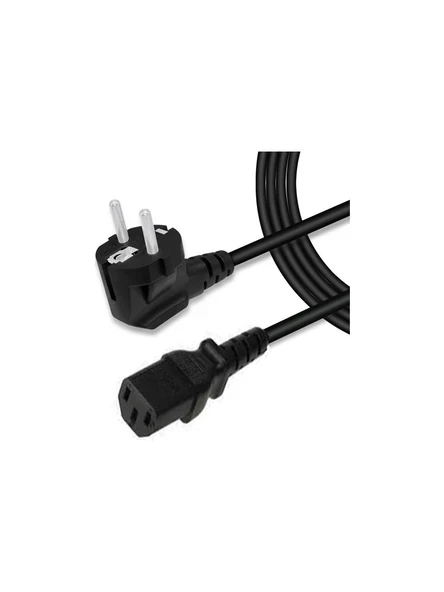 Bilgisayar Güç Kablosu Kasa Ekran Kablosu 3X0.75mm 1.5m ürün görseli 1