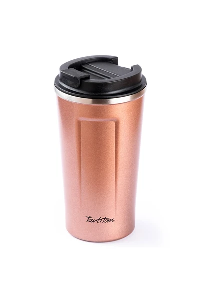 Tantitoni 001-01-PEMBE COFFEE YAZILI PASLANMAZ ÇELİK TERMOS BARDAK 500ML ürün görseli 1
