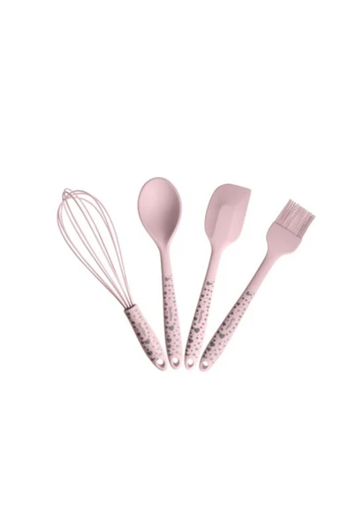 Tantitoni -8695835419046-SOFT SET4DQP-KALP DESENLİ SİLİKON PEMBE 4LÜ BÜYÜK HAZIRLIK SETİ ürün görseli 1